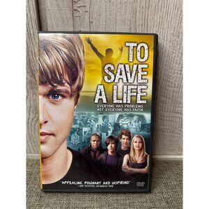 To Save A Life DVD Movie Drama About Faith & Friendship